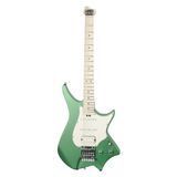 Безголова електрогітара HILS HNS1M S/MEG (Satin Metallic Emerald Green) 26-01-18-28 фото